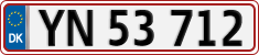 License plate of Denmark, Regular plates