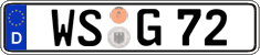 German license plate, Regular plates
