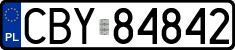 License plates of Poland, Regular car plates