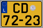License plate of Luxembourg, Diplomatic