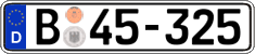 German license plate, Diplomatic