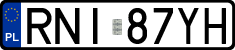 License plates of Poland, Regular car plates