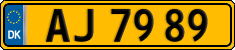 License plate of Denmark, Commercial vehicles