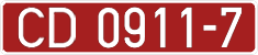 License plate Belarus, Diplomatic