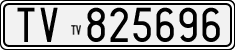 License plate of Italy, Cars (1927 year series)