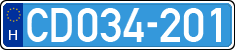 license plates of Hungary, Diplomatic