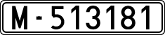 License plates of Spain, 1900 year series