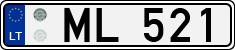 License plate of Lithuania, Trailers