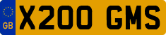 License plate of the United Kingdom, 1983 year system