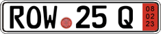 German license plate, Export transit plates