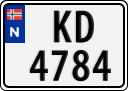 License plate of Norway, Trailers, motorcycles, special vehicles