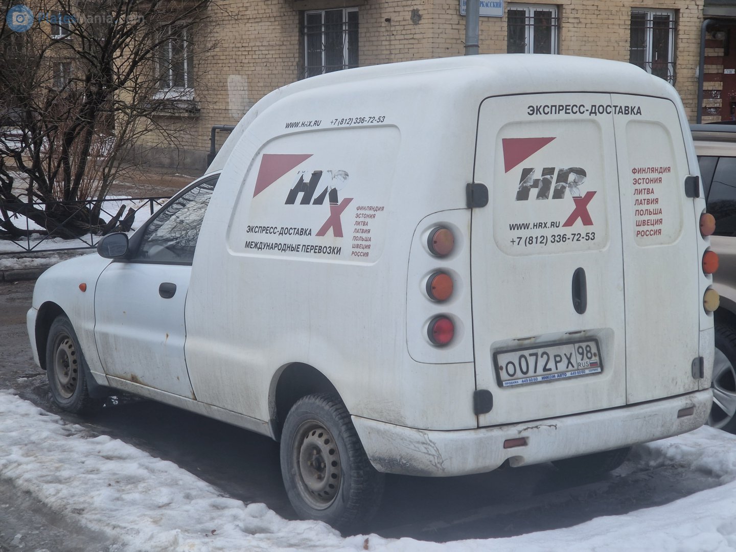 о 072 рх 98, ZAZ Lanos Pick-Up 