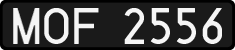 License plates of Poland, 1976 year system