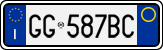 License plate of Italy, Cars (1994 year series)