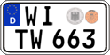 German license plate, Regular plates