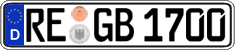 German license plate, Regular plates