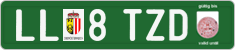 License plate of Austria, Export transit plates