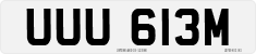 License plate of the United Kingdom, 1963 year system