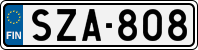 License plate of Finland, Cars
