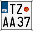 License plate of Montenegro, Motorcycles