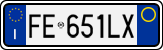 License plate of Italy, Cars (1994 year series)