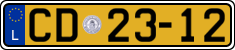 License plate of Luxembourg, Diplomatic