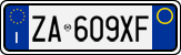 License plate of Italy, Cars (1994 year series)