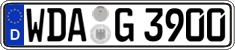 German license plate, Regular plates