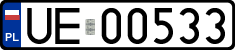 License plates of Poland, Military