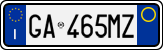 License plate of Italy, Cars (1994 year series)