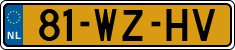 License plate of the Netherlands, Trailers