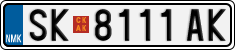 License plate of North Macedonia, Regular plates (2012)