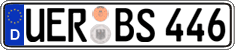 German license plate, Regular plates