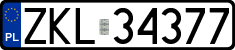 License plates of Poland, Regular car plates