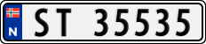License plate of Norway, Cars