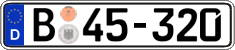 German license plate, Diplomatic