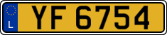 License plate of Luxembourg, 2003 year system