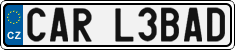 License plate of the Czech Republic, Vanity Plates