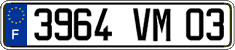 French license plate, FNI