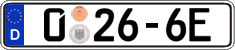 German license plate, Diplomatic