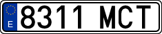 License plates of Spain, Ordinary (2000)