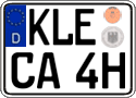German license plate, Regular plates