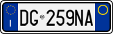 License plate of Italy, Cars (1994 year series)