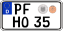 German license plate, Regular plates