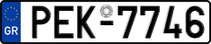 License plate of Greece, Cars