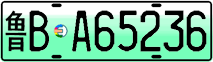 License plate of China, Electric vehicles