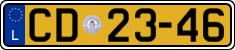 License plate of Luxembourg, Diplomatic