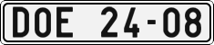 License plate of the Czech Republic, Cars (1960)
