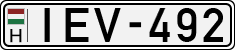 license plates of Hungary, Cars (1990)