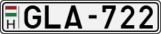 license plates of Hungary, Cars (1990)